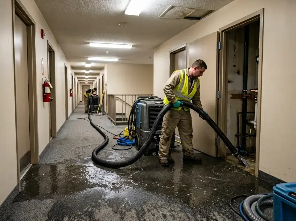 multi-unit-apartment-hallway-f-005 — frequently asked questions, Emergency Burst Pipe Water Extraction & Removal in Broadvie…